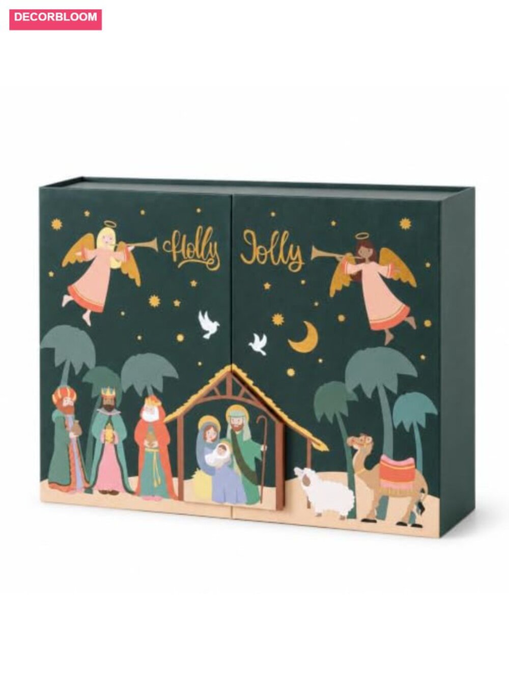 12 Day Reusable Empty Advent Calendar Fillable Cardboard Countdown Boxes
